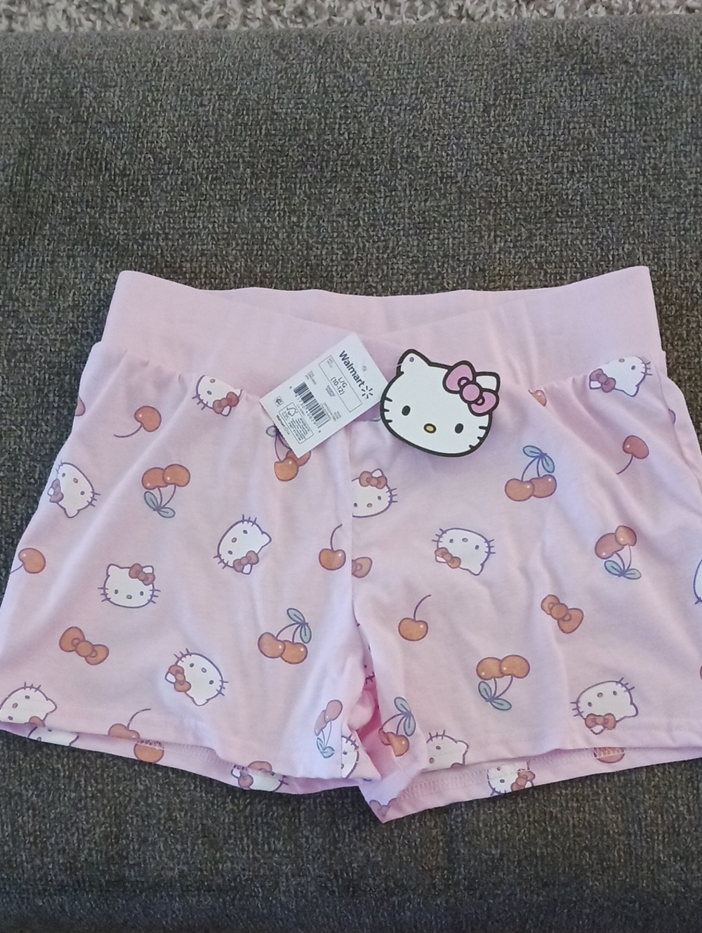 Hello Kitty Pink Cherry & Character Knit Shorts